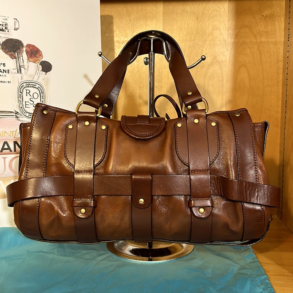 Purse Bag Chloe Kerala Western Horse Charms Brown Leather Shoulder Bag w charms - Picture 3 of 14